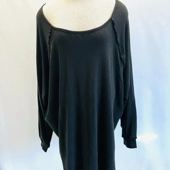 LC Lauren Conrad Tops - NWT LAUREN CONRAD Women Long Sleeve Pullover Round Neck Black Shirt Plus Size 3X